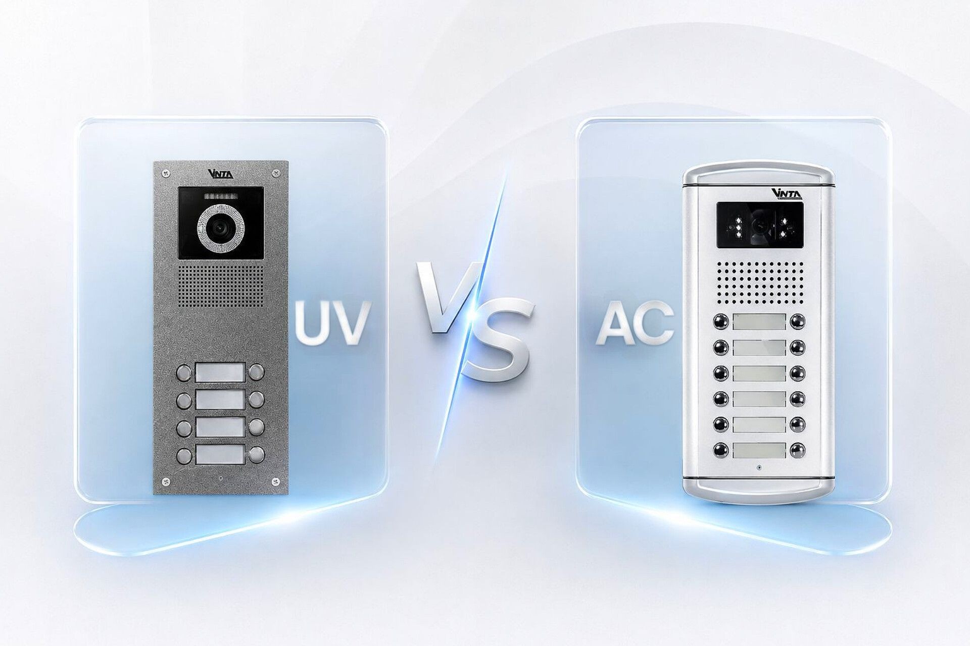 تفاوت پنل‌های دم درب تصویری AC و UV وینتا با یکدیگر چیست؟ ...